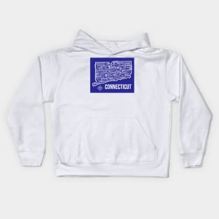 Connecticut Map Kids Hoodie